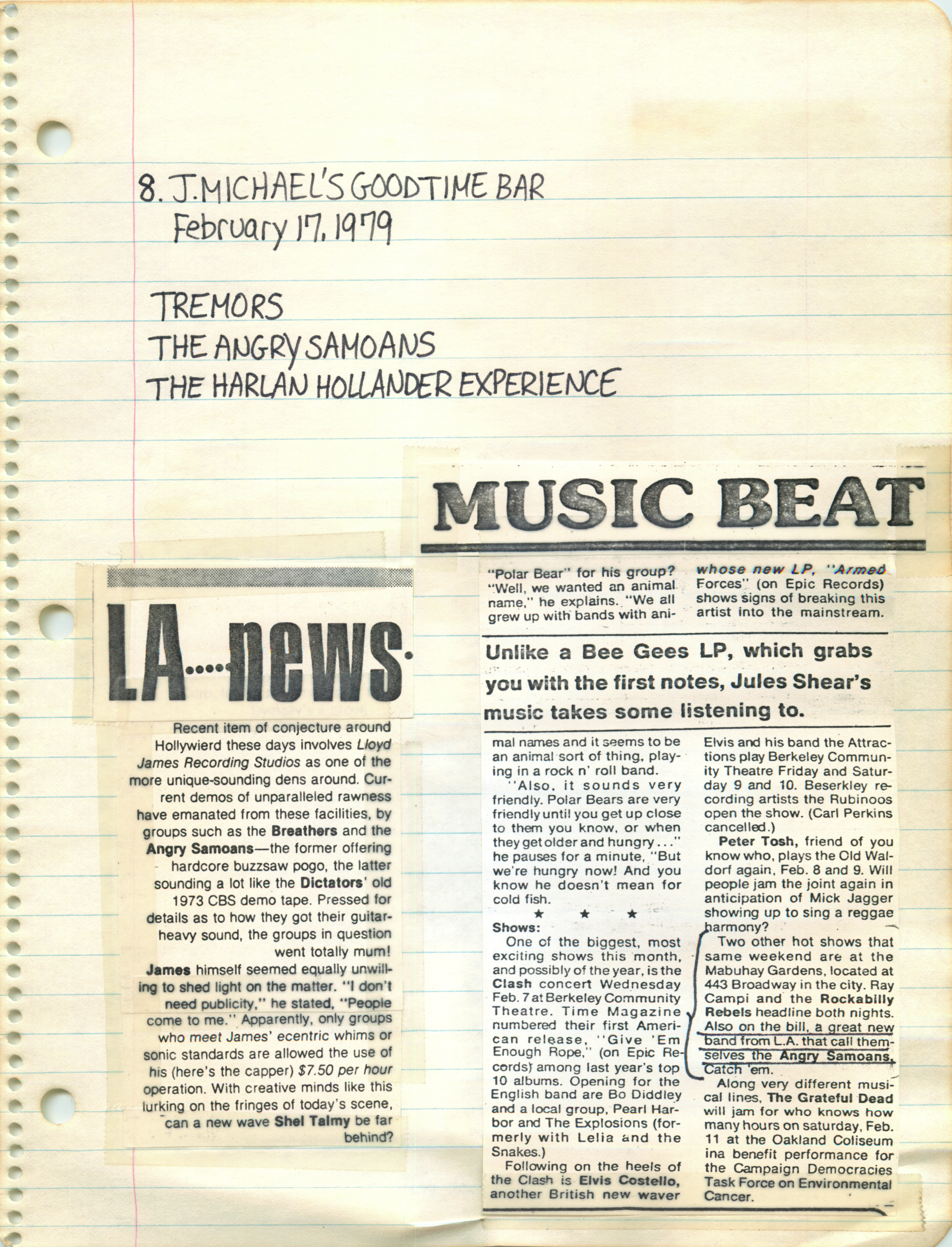 ./ANGRY SAMOANS Metal Mike Scrapbook 1978 - 10-28-1978 - 05-06-1979 - The Bonze Era - Bonze Annette Rose Blayk FKA Kevin Eric BONZE Saunders on Lead Guitar_Page_06.png